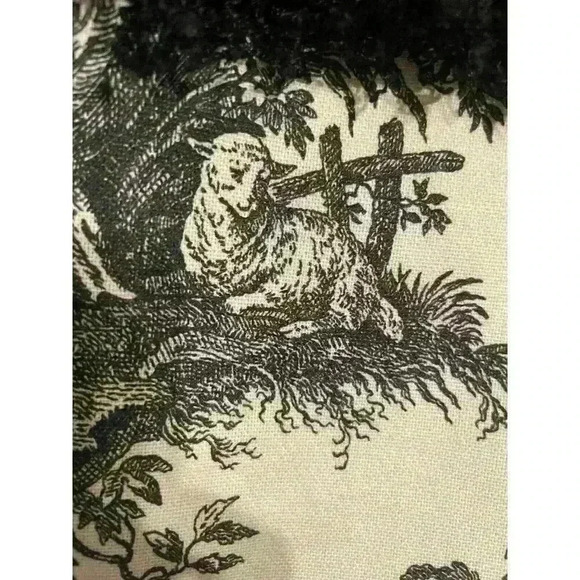 BagDaddy Red And Black Purse, Handbag, Tote With Fringe Vintage Inspired Pattern - Picture 7 of 7